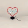 Neon tube heart-shaped pattern electrocardiogram line outdoor decorative lamp Specification image